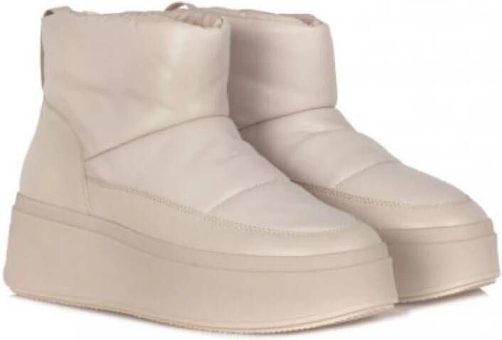 Ash Maxibis Ronde Tip Stretch Eco-Leren Laarzen Beige Dames