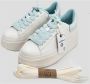 Ash Moby Blanco 35 Witte Leren Sneaker met Dubbele Platform White Dames - Thumbnail 4
