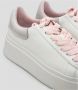 Ash Moby Blanco 36 Witte Leren Sneaker met Dubbele Platform White Dames - Thumbnail 2