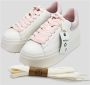 Ash Moby Blanco 36 Witte Leren Sneaker met Dubbele Platform White Dames - Thumbnail 4