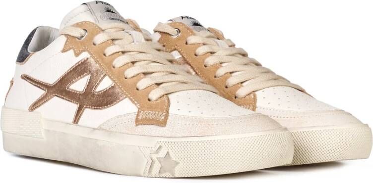 Ash Moonlight Beige Wit Biscuit Leren Sneakers Multicolor Dames