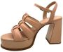 ASH Nude Leren Plateau Sandalen - Thumbnail 2