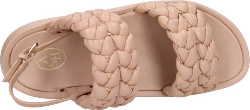 ASH Platte Geweven Leren Sandalen