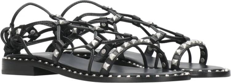 Ash Platte Sandalen Zwart Dames