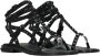 Ash Modieuze Leren Platte Sandalen voor Dames Zwart Dames - Thumbnail 5