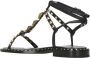 Ash Studded Leren Sandalen Zwart Dames - Thumbnail 4