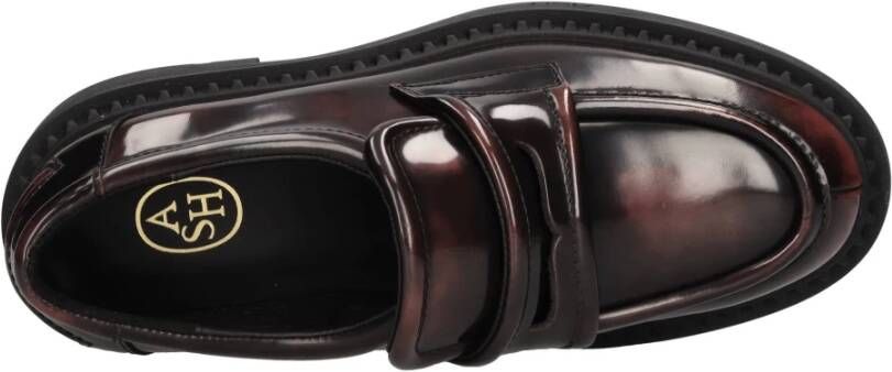ASH Platte schoenen Bordeaux