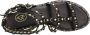 Ash Zwarte Leren Sandalen met Studs Black Dames - Thumbnail 9
