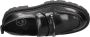 Ash Zwarte geborsteld leren loafer met lug zool Black Dames - Thumbnail 13