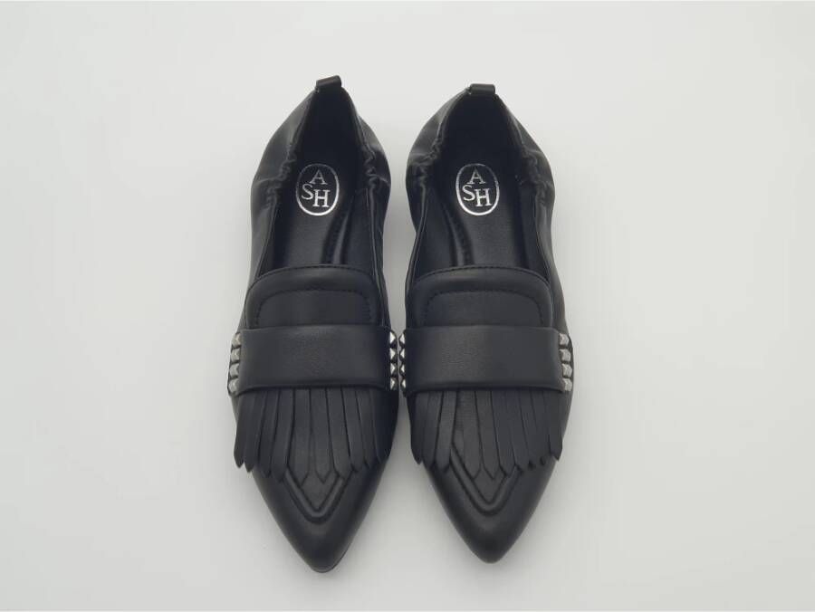 ASH Puntige neus franje loafers