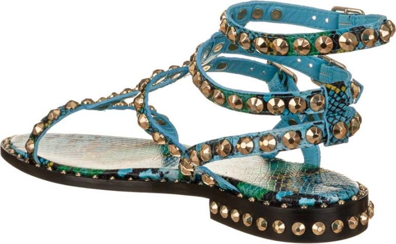 Ash Trendy Platte Sandalen Blauw Dames
