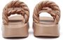 Ash Gevlochten Leren Sandalen Voyage Nude Beige Dames - Thumbnail 5