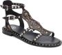 Ash Zwarte Leren Sandalen met Studs Black Dames - Thumbnail 6