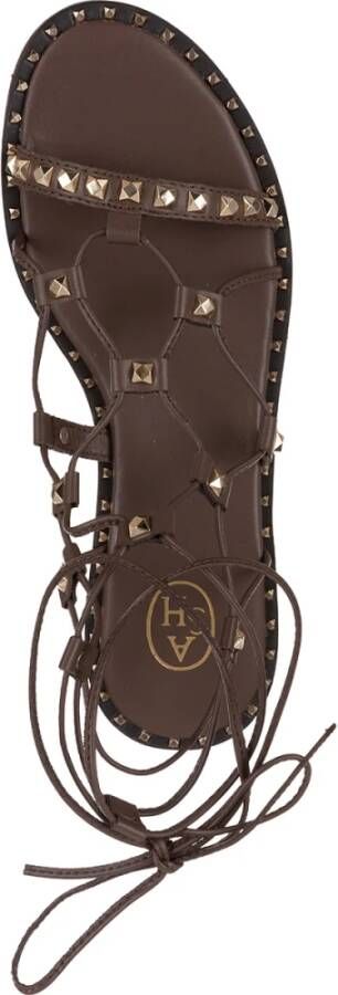 Ash Modieuze Platte Sandalen voor Vrouwen Bruin Dames