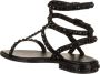 Ash Modieuze Leren Platte Sandalen voor Dames Zwart Dames - Thumbnail 4