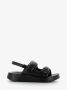 Ash Zomer Stap Leren Sandalen Zwart Dames - Thumbnail 3