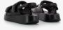 Ash Zomer Stap Leren Sandalen Zwart Dames - Thumbnail 4