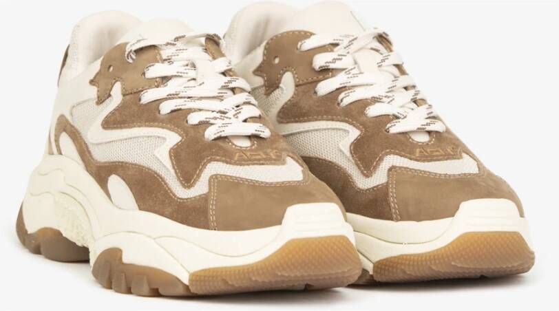 ASH Sneakers van suède met stoffen inzetstukken