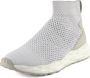 Ash Marmer Gebreide en Leren Trainers White Dames - Thumbnail 4