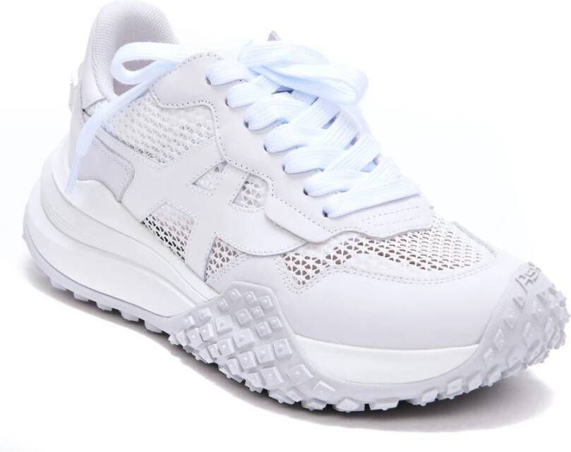 Ash Witte Veterschoenen Wit Dames