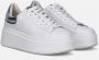 Ash Witte leren damessneakers met zilveren hiel detail White Dames - Thumbnail 5