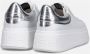 Ash Witte leren damessneakers met zilveren hiel detail White Dames - Thumbnail 7