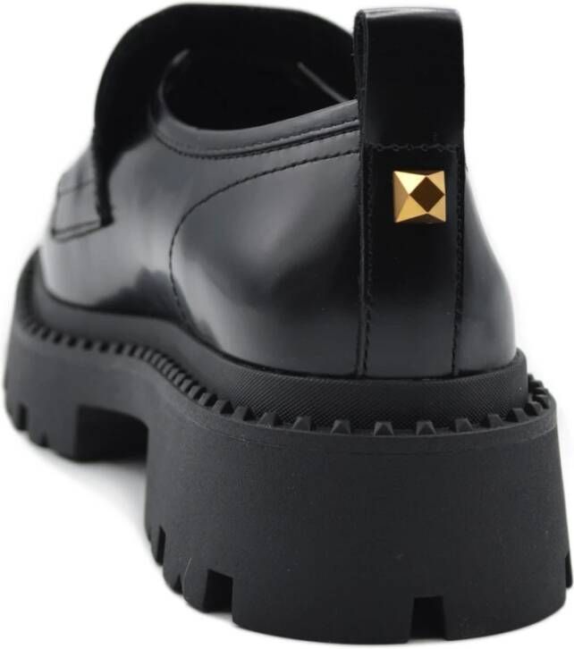 Ash Stijlvolle Mocassins met 5cm Hak Black Dames