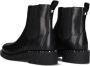 Ash Zwarte Leren Chelsea Laarzen met Stud Details Black Dames - Thumbnail 13