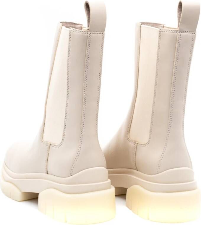 Ash Storm Combo C Leren Laarzen Beige Dames