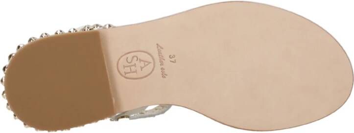 ASH Studded Leather Baby Powder Sandals