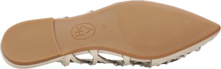 ASH Studded Leren Cut-Out Puntige Neus Schoenen