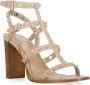 Ash Studded Roze Leren Sandaal met Hak Pink Dames - Thumbnail 3