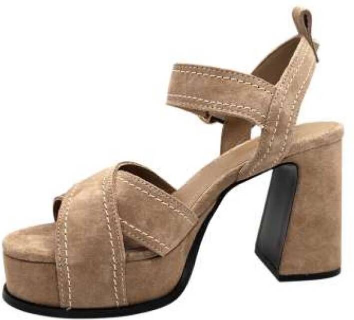 ASH Suède Plateau Sandalen