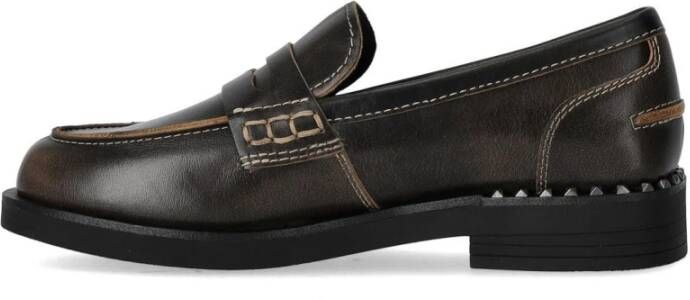 Ash Vintage Donkerbruine Winona Loafer Brown Dames