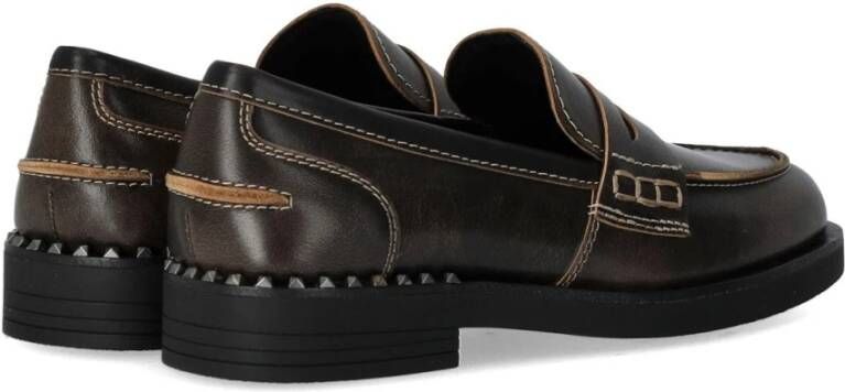 Ash Vintage Donkerbruine Winona Loafer Brown Dames