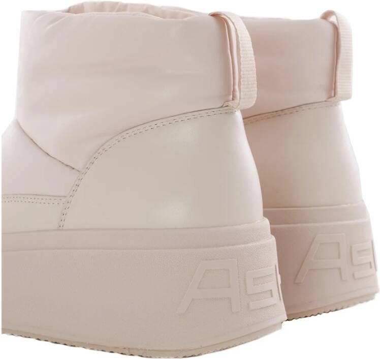 Ash Maxibis Vanille Eco Leren Booties Wit Dames