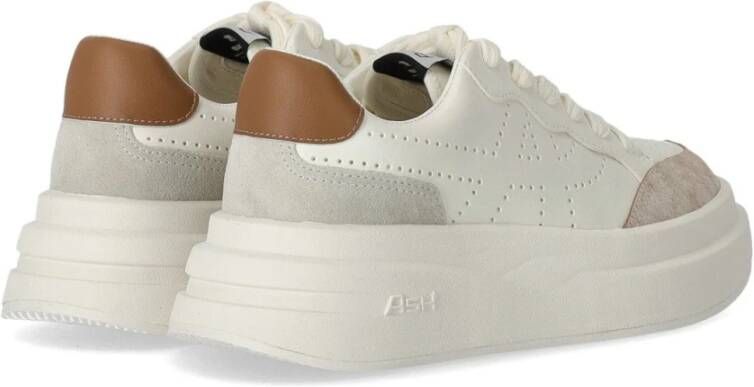 Ash Wit Leren Geperforeerde Sneaker White Dames