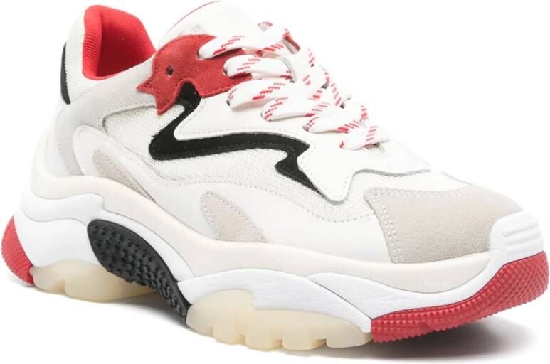 Ash Witte Chunky Sneakers Front Lace Sluiting Multicolor Dames