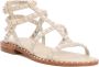 ASH Witte Leren Sandalen met Studs - Thumbnail 2