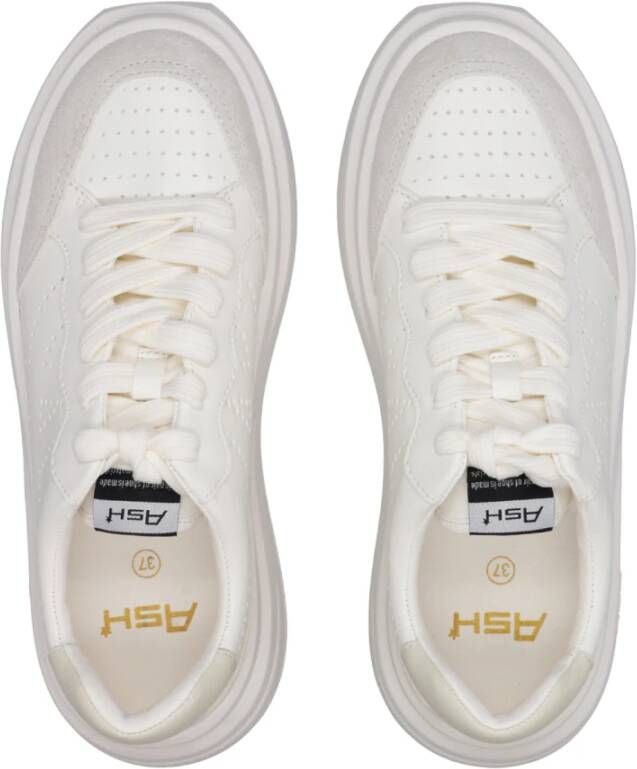 Ash Witte Leren Sneakers met Logo White Dames