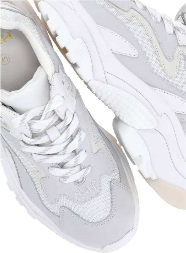 Ash Witte Leren Sneakers met Verhoogde Zool White Dames