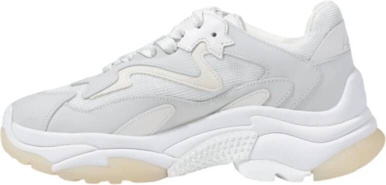 ASH Witte Veterschoenen met Rubberen Zool