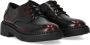Ash Zwart Bourgondisch Leren Veterschoenen Black Dames - Thumbnail 2