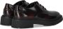 Ash Zwart Bourgondisch Leren Veterschoenen Black Dames - Thumbnail 4