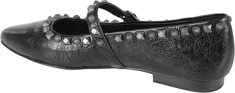 Ash Zwarte Ballerina Schoenen met Studs Black Dames