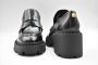 Ash Zwarte platte schoenen met Nelson Stud Gold Sun Polish Calf Black Dames - Thumbnail 2