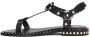 ASH Zwarte Krokodillenprint Platte Sandalen - Thumbnail 2