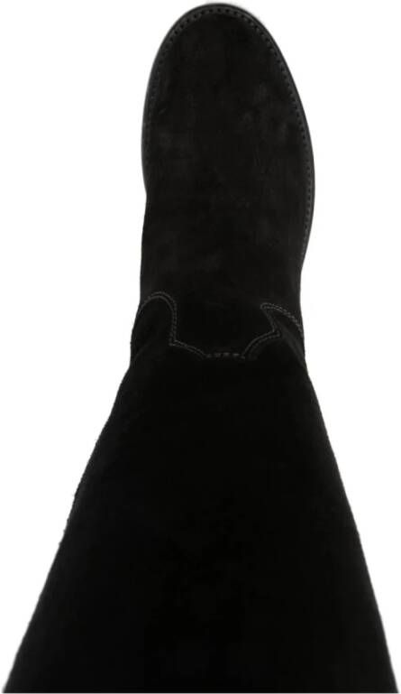 Ash Zwarte laarzen met 6 5 cm hak Zwart Dames