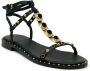 Ash Zwarte Leren Ballerina Sandalen Ss24 Black Dames - Thumbnail 2