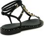 Ash Zwarte Leren Ballerina Sandalen Ss24 Black Dames - Thumbnail 3